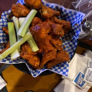 They use Franks! Awesome wings. 2nd best I&apos;ve had in AZ.
