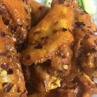 Our delicious hot wings!