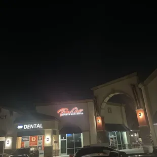 outside