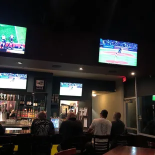 Sports on all TVs and bar