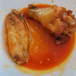 Wings. Look at my other pictures to see what they normally look like.