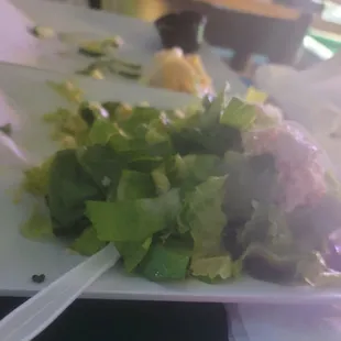 1/4 of the Cobb salad.  Oops