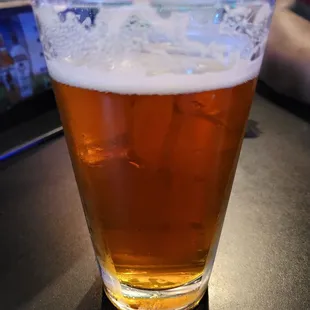 a glass of beer