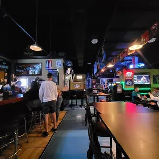 people sitting at the bar