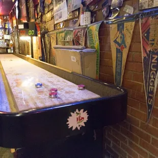 Shuffleboard! Not many of those around town.
