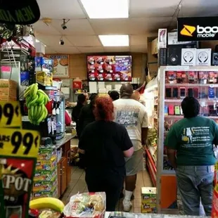 Lining up for our amazing poboys