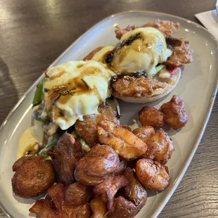 Fried Fish Benedict