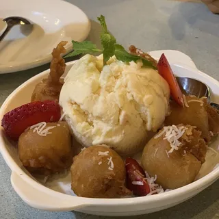 Fried Banana with Ice Cream