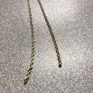 Snapped in half (Before)