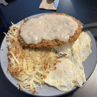 Country Fried Steak &amp; Eggs