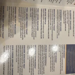 Menu midpage
