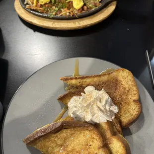 Churro Delight French Toast and Chorizo Skillet