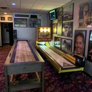Big ball bowling and shuffle board!!