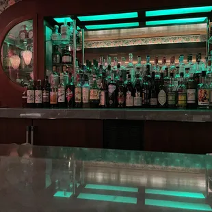 Well stocked bar