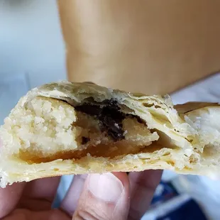 Interior of bear claw ($5). Liked it. Good, lightly sweet filling.