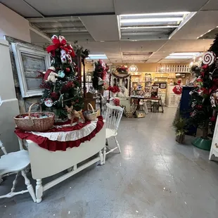 The Interior with the Christmases Past Theme @ Timeless Furnishings in Bakersfield CA.