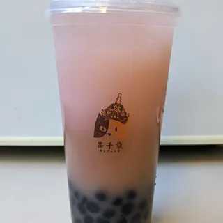 Large crystal Boba Pomegranate Fruit Tea