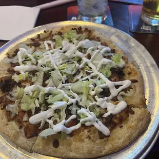 Taco pizza