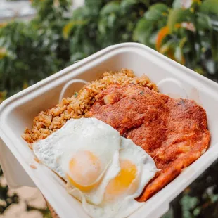 corned beef hash with fried rice