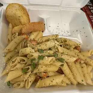 Creole crawfish pasta