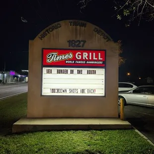 Outside Sign