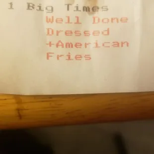 a menu for a restaurant