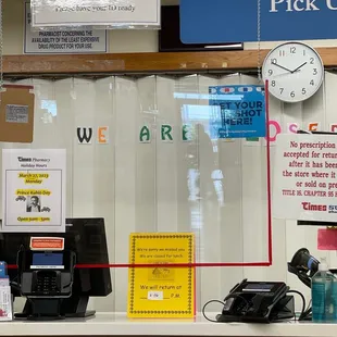 My timing is terrible today.  At least the store is cool while I wait for them to finish lunch at 2:06