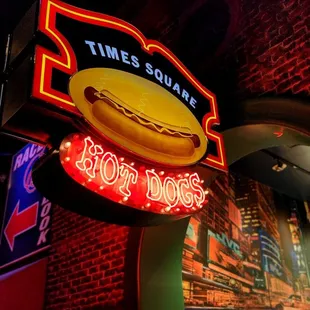 a neon sign
