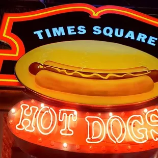 a neon sign