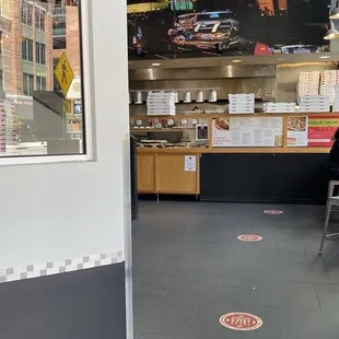 Entrance of Times Square Pizza