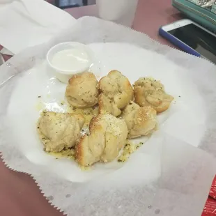 Small order of garlic knots