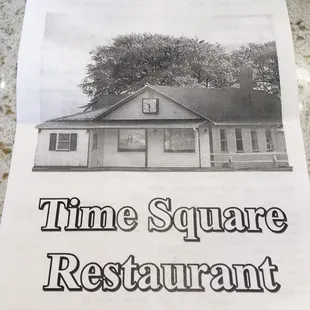 the front of the restaurant