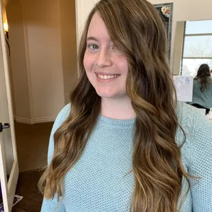 Balayage and a hair trim