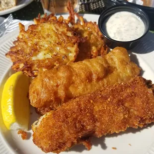 Cod - Beer Battered on top, Corn-flake crusted on bottom