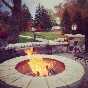 Lakeside Patio with firepit