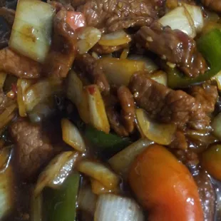 Spicy pepper steak