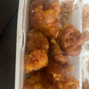 This is the most disgusting orange chicken I&apos;ve had in my whole 32 years. This is definitely a disgrace to Chinese food..