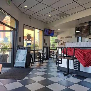 Inside restaurant