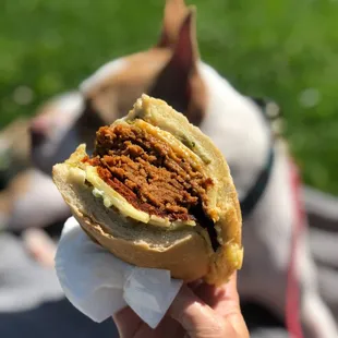 Vegan ginger melt (with butchers son meat)