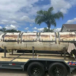 Timmy Jon's custom smoker, Lorie Darlin', was made by Double Barrel Smoker out of MS.
