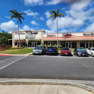 cars parked in front