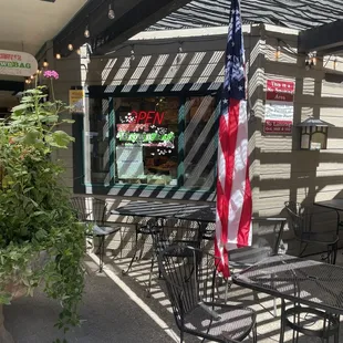 View from the sidewalk