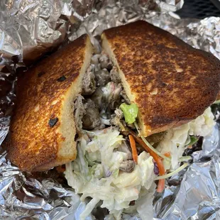 Smoked Oyster Sandwich