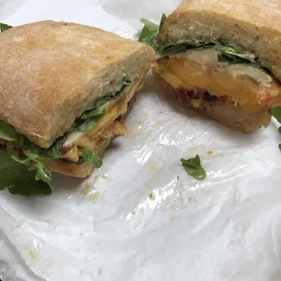 Peach and Brie Sandwich