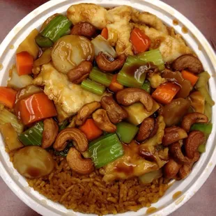 Cashew chicken lunch