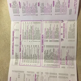 Timmy&apos;s Wok Menu
