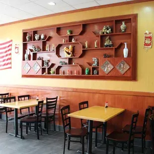 Our wall display features some beautiful Chinese artifacts.