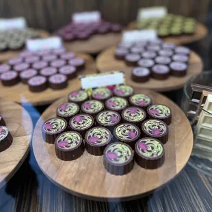 a variety of chocolates