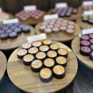 a variety of chocolates