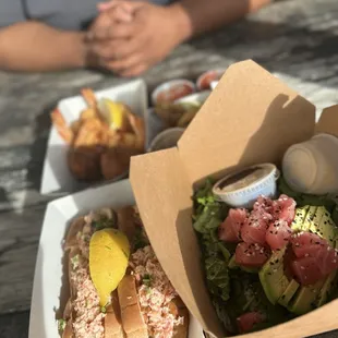 Shrimp Fresh Catch Lobster Rolls Poke Bowl